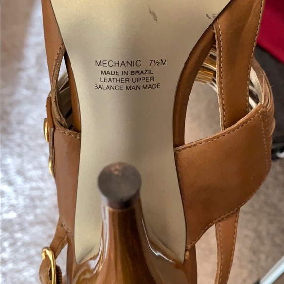 Carlos Mechanic Strappy Heels Size 7.5 - Picture 5 of 7